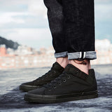 Advbridge 2024 Black Sneakers Men Canvas Shoes Height Increasing 3cm Cool Young Man Footwear Breathable Cloth Mens Casual Shoes