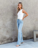 Advbridge Summer Jeans Washed Fashionable All-Match Mid-Waist Denim Pants Straight-Leg Denim Trousers Women's Long Jeans