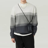 Advbridge 2024 Casual O-Neck Long Sleeve Knitted Pullover 2024 Men Clothing Slim Knitting Jumper Spring Autumn Contract Color Men Sweater