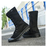 ADVBRIDGE  -  Autumn Early Winter Shoes Mens High-Top Boots Cool Young Men Street Style Cloth Shoes Brand Male Footwear Plus Size 45 D554