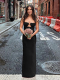 Advbridge Sexy Hollow Out Satin Sling Dress Women Elegant Backless Sleeveless Lace Up Female Party Dresses 2024 Summer Lady Solid Robes