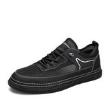 ADVBRIDGE  -  Fashion Casual Shoes Mens Outdoor Tennis Sneakers Lightweight Comfortable Lace Up PU Trainer Size Smaller Than Normals for Men