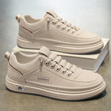 ADVBRIDGE  -  New Breathable White Shoes for Men, Trendy and Versatile Thick soled Sports and Leisure Shoes, Board Shoes, Trendy Shoes