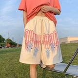 Advbridge Summer Goth Fashion Letter Print Shorts Men's Y2K Streetwear Short Sweatpant Breathable Gym Basketball Baggy Bermuda Hombre