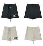 Advbridge Men's 1977 Summer Streetwear Basketball Casual Cotton Shorts Gym Fitness Sports Running Workout Jogger Short Pants Sweatpants