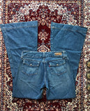 Advbridge Streetwear Fashion Blue Washed Flowers Embroidered Baggy Jeans Women Y2K Harajuku Vintage Hip Hop Casual Slim High Waisted Jeans