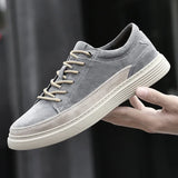 ADVBRIDGE  -  Mens Casual Shoes Luxury Brand Designer Shoes for Men Genuine Leather Wear-resistant Comfortable Sneakers Sport Shoes Man