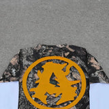 Advbridge American street Harajuku print camouflage long sleeve pullover men long sleeve Y2K loose letter print oversized T-shirt