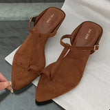 ADVBRIDGE  -  Fashion T Tied Design Brand Slippers Women Sexy Clip Toe Wedges Slide Sandals Summer Concise Comfortable Casual Women Flip Flops