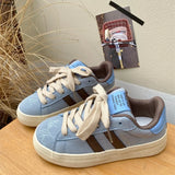 ADVBRIDGE  -  Women's Casual Board Shoes New Soft Bottom Non-slip Comfortable Casual Shoes Retro Hundred with Thick Bottom Small White Shoes