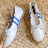 ADVBRIDGE  -  Elegant Butterfly-knot Mary Jane Shoes Soft Bottom Flat Heel Summer Women Sandals Fashion Simple Comfortable Non-slip Sneaker