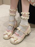 Advbridge Cute Sweet Girl Lolita Shoes Women Summer New Japanese Small Leather Shoes Female Hipster Bow Preppy Student Single Shoes