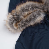 ADVBRIDGE  -  Casual Fur Trim Sweatshirt Basic Solid Button Long Sleeve Hoodies Women 2025 Autumn Winter Fashion Streetwear Ladies