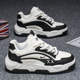 ADVBRIDGE  -  Men's Trendy Skate Shoes Spring Comfy Anti Slip Casual Lace Up Sneakers For Men's Retro Outdoor Activities Board Shoes Sports