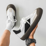 ADVBRIDGE  -  Men’s Trendy Skate Shoes– Cool Street Style, Retro American Design, Thick Sole, Casual & Multipurpose