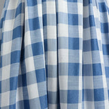 Advbridge NEW Blue White Plaid Pin Up Vintage Retro Dresses Spaghetti Strap One Shoulder Women Summer Dress