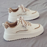 ADVBRIDGE  -  Summer breathable white shoes for women, 2025 new versatile thick soled casual sports board shoes, mesh perforated mesh shoes