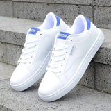 ADVBRIDGE  -  Men's White Sneakers Spring Autumn Fashion Sports Casual Shoes All-Match Flat Bottom Board Shoes for Students And Adults
