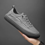 Advbridge New Men's Casual Shoes Outdoor Non-slip Breathable Sports Shoes Low Top Flat Canvas Shoes High-end Fashion Men's Shoes