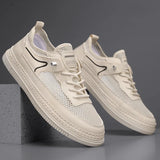 ADVBRIDGE  -  Fashion Casual Shoes Mens Outdoor Tennis Sneakers Lightweight Comfortable Lace Up PU Trainer Size Smaller Than Normals for Men