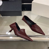 Advbridge 2025 Woman Sexy High Heels Shoes Branded Pumps Slip On Shallow Mouth Lace-Up Pointed Wedge Sandals Ladies Latest Crossdressers S