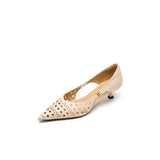 ADVBRIDGE  -  Fashionable Women's Hollow Breathable Handmade Leather Sandals 2025 Pointed Toe Wrapped Single Shoe
