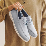 ADVBRIDGE  -  Spring Summer Casual Shoes for Men Soft Lace-up Suede Loafers Men British Style Flats Driving Shoes Man mocasines de hombre