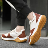 Advbridge Genuine Leather Men Sneakers Flat High Quality Causal Men Shoes Male Footwear Non-slip Fashion Sneakers Men Shoes