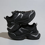 ADVBRIDGE  -   Women Vulcanized Shoes Women Sports Shoes Casual Shoes Thick Sole Height Increasing Breathable Running Shoes Fashionable