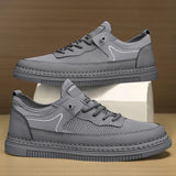 ADVBRIDGE  -  Fashion Casual Shoes Mens Outdoor Tennis Sneakers Lightweight Comfortable Lace Up PU Trainer Size Smaller Than Normals for Men