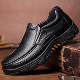 Advbridge Genuine Leather Shoes Men Loafers Soft Cow Leather Men Casual Shoes New Male Footwear Black Brown Slip-on A2088