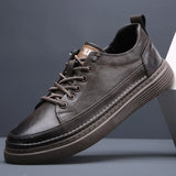 Advbridge Genuine Leather Shoes Men Casual Shoes 2024 Fashion Male Footwear Flat Cow Leather Black White Shoes A44130