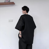 Advbridge Men's Clothing T-shirt Personalized Round Neck Hollow Out Short Sleeve Top Oversized 2024 Summer Tee Men's Wear Trend