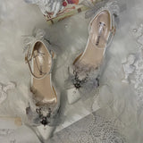 Advbridge Japanese Style Lolita Cosplay Shoes Gothic Flower Wedding Victorian Girls Cross Striped Bow Lace Pearl Flower High Heeled Shoes