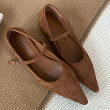 ADVBRIDGE  -  Fashion Brand Leopard Flats Shoes Women Ballerina Loafer Slip On Soft Moccasins Pointed Toe Mary Jane Dress Red Brown Mujer