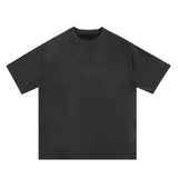 Advbridge Original Letter Embroidery O Neck Suede Summer Tshirts for Men and Women Short Sleeve Streetwear Casual Oversized Top Tees