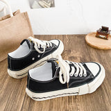 ADVBRIDGE  -  Unisex High-Top Vulcanized Canvas Sneakers Solid Green/Black Lace-Up All-Season Student Casual Shoes Low Top Skate Shoes