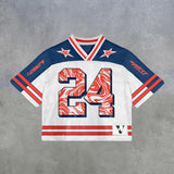 Advbridge Summer New Men Sports Short-sleeved T-shirt Breathable Quick-drying Clothes Hip-hop Retro Holiday Party Jerseys Rugby Clothes