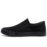 Advbridge Slip-on Shoes Cool Young Man Street Pure Black Footwear Breathable Flat Mens Casual Shoes Plus Size 45