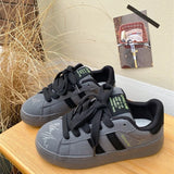 ADVBRIDGE  -  Women's Casual Board Shoes New Soft Bottom Non-slip Comfortable Casual Shoes Retro Hundred with Thick Bottom Small White Shoes