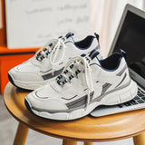 Advbridge Breathable Mesh Men Sneakers Harajuku Style Comfortable Lightweight Running Shoes Casual Cool Trendy Simple Outdoor Sports Shoes