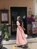 Advbridge French Gentle Square Collar Bubble Sleeve Vestidos Temperament Dress Female Robe Summer 2025 New Waist A-wave Long Dresses