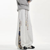 Embroidery Patchwork Sport Pants Mopping Trousers Spring New Fashion Casual Pants Men Clothing Oversized Harajuku Joggers Male