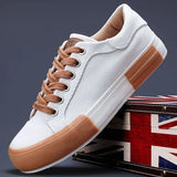 ADVBRIDGE  -  Men Canvas Shoes Casual Lace Up Sneakers Summer Fashion Breathable Vulcanize Shoes Rubber Flats Outdoor Autumn Casual Man Shoes