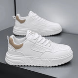 ADVBRIDGE  -  Men's thick-sole casual shoes Four seasons soft-sole non-slip outdoor walking shoes fashion youth sports board shoes Flat Shoes