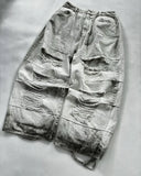 Advbridge Y2k European and American street punk Harajuku couple casual oversized wide-leg pants vintage washed ripped jeans women pants