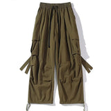 Advbridge  Black Cargo Pants for Men Oversize Cargo Trousers Male Green Loose Casual Japanese Streetwear Hip Hop Pocket Big Size