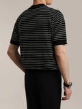 ADVBRIDGE  -  Outfit Striped Contrast Male T-Shirts Graphic Cool Tee Shirt High-Quality Oversized Comfortable T Shirt Comfort Soft Q274