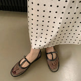 ADVBRIDGE  -  Summer New Women Flat Shoes Fashion Mesh Round Toe Ladies Casual Loafer Shoes Soft Flat Heel Dress Boat Shoes New Woman