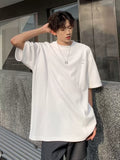 ADVBRIDGE  -  Pure Cotton Summer High-end Brand Men's Short Sleeve Round Neck Fashionable Style Half Sleeved Top Breathable T-shirt Q123
